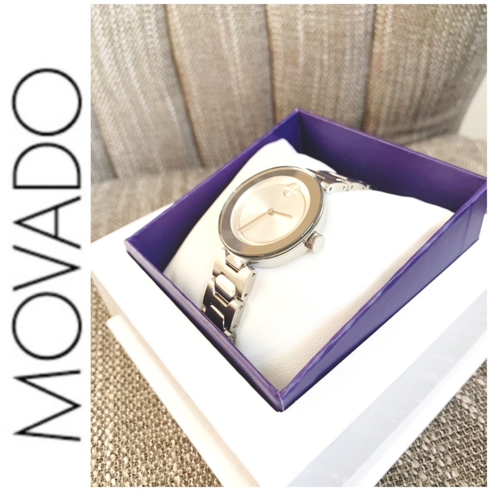 SOLD stunning authentic MOVADO Bold watch silver - Picture 5 of 8